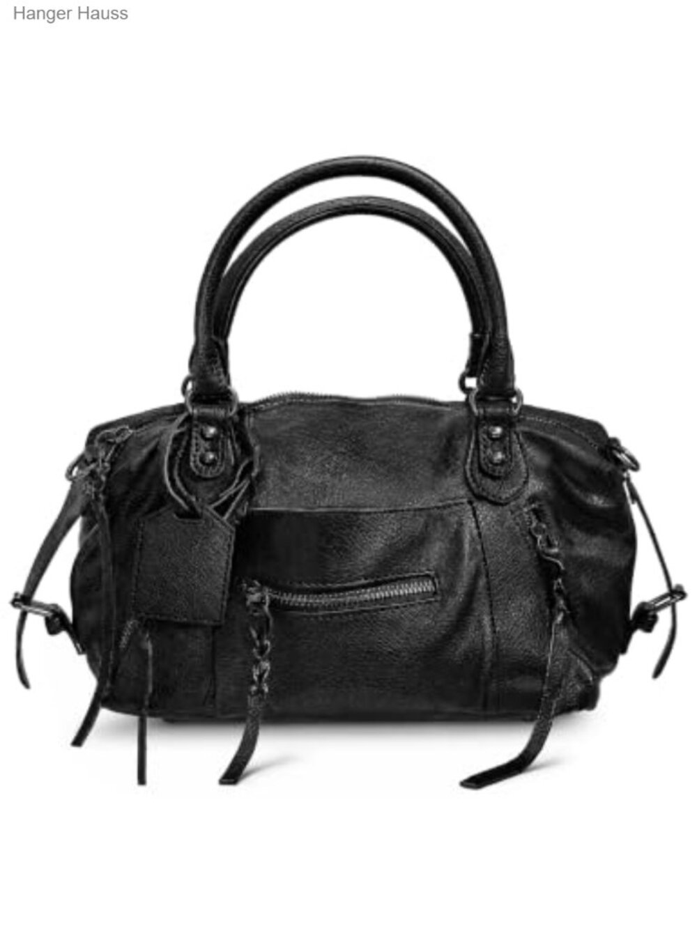 Vegan Leather Mini City Tote Bag 8L Slouchy Hobo Crossbody Purse